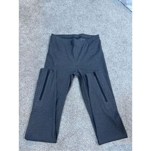 Theory Gray Leggings Size Small - Preowned, Ankle Zip, 30" Inseam - Picture 1 of 6